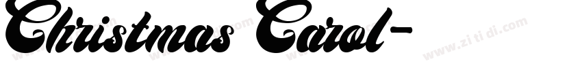 Christmas Carol字体转换